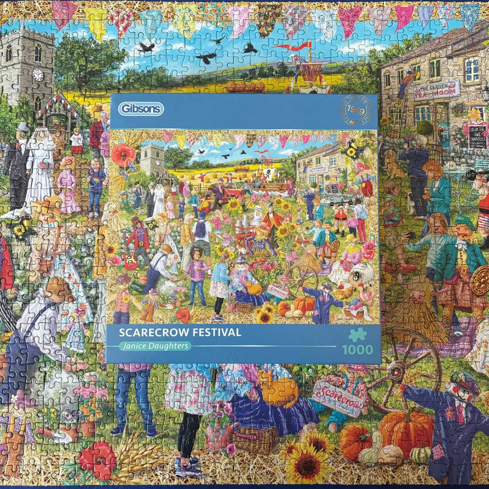 Gibsons Scarecrow Festival 1000 Piece Jigsaw Puzzle