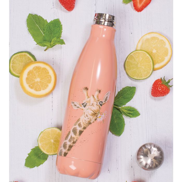 Wrendale Flowers Giraffe Water Bottle