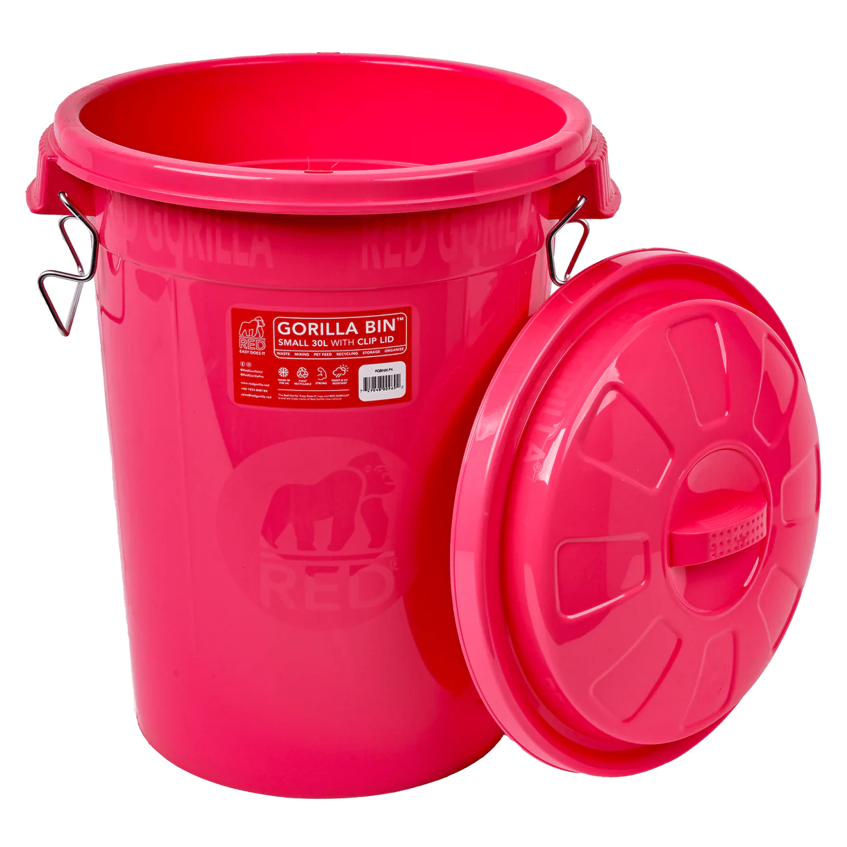 Gorilla Bin 30L Pink