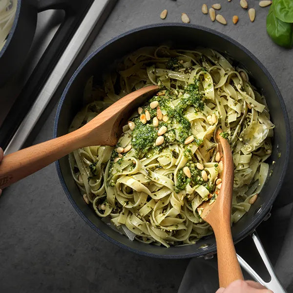 Stellar Hard Anodised Non-Stick 5-Piece Saucepan Set