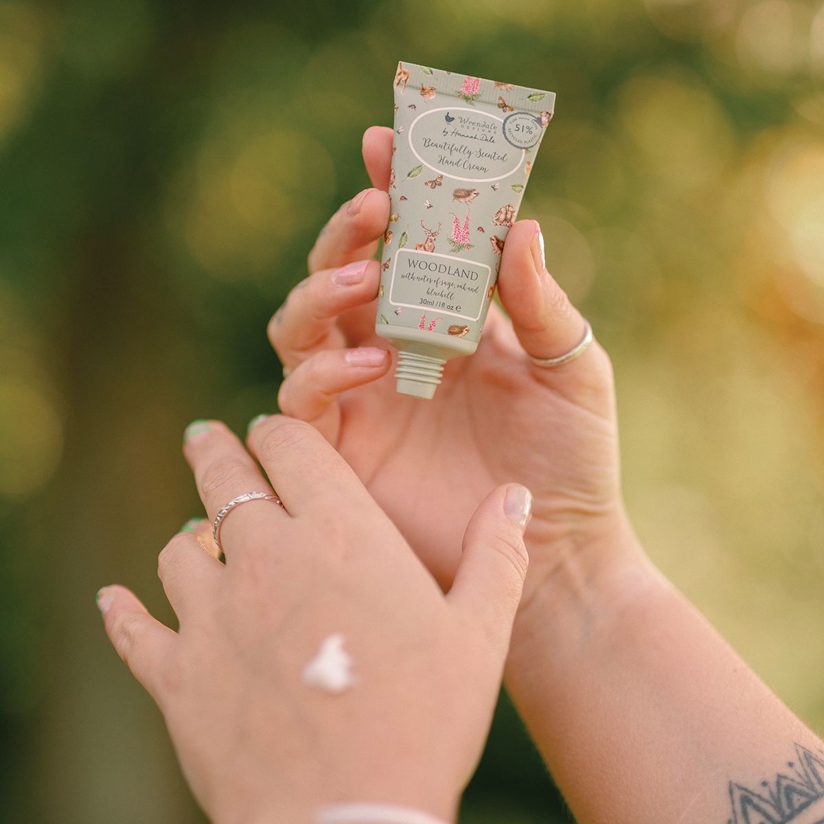Wrendale Woodland Owl and Hedgehog Mini Hand Cream