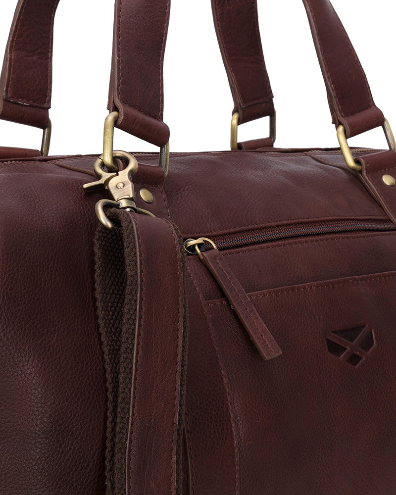 Hoggs Monarch Leather Carryon Holdall