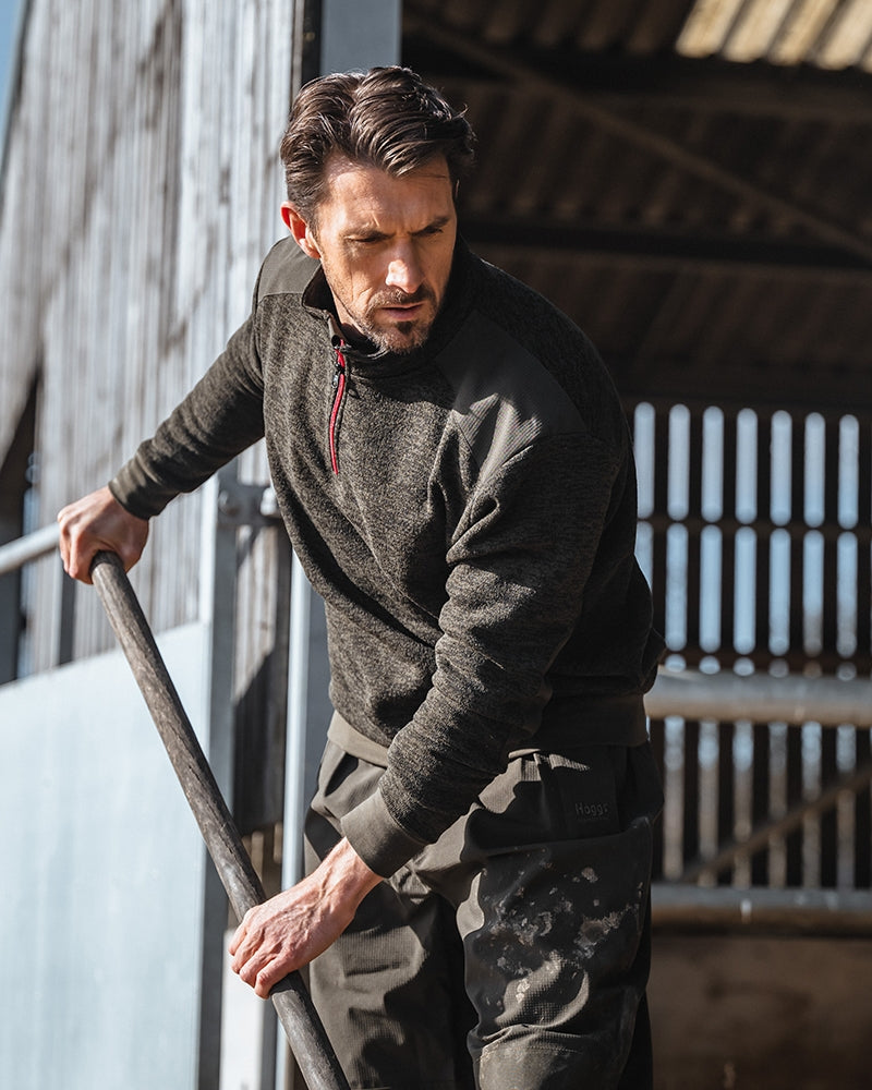 Hoggs Green King II 1/4 Zip Knit Fleece