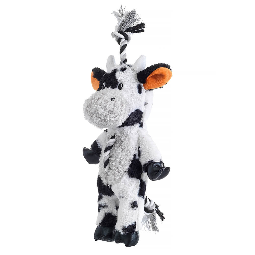 House of Paws Farmyard Cow Rope Dog Toy