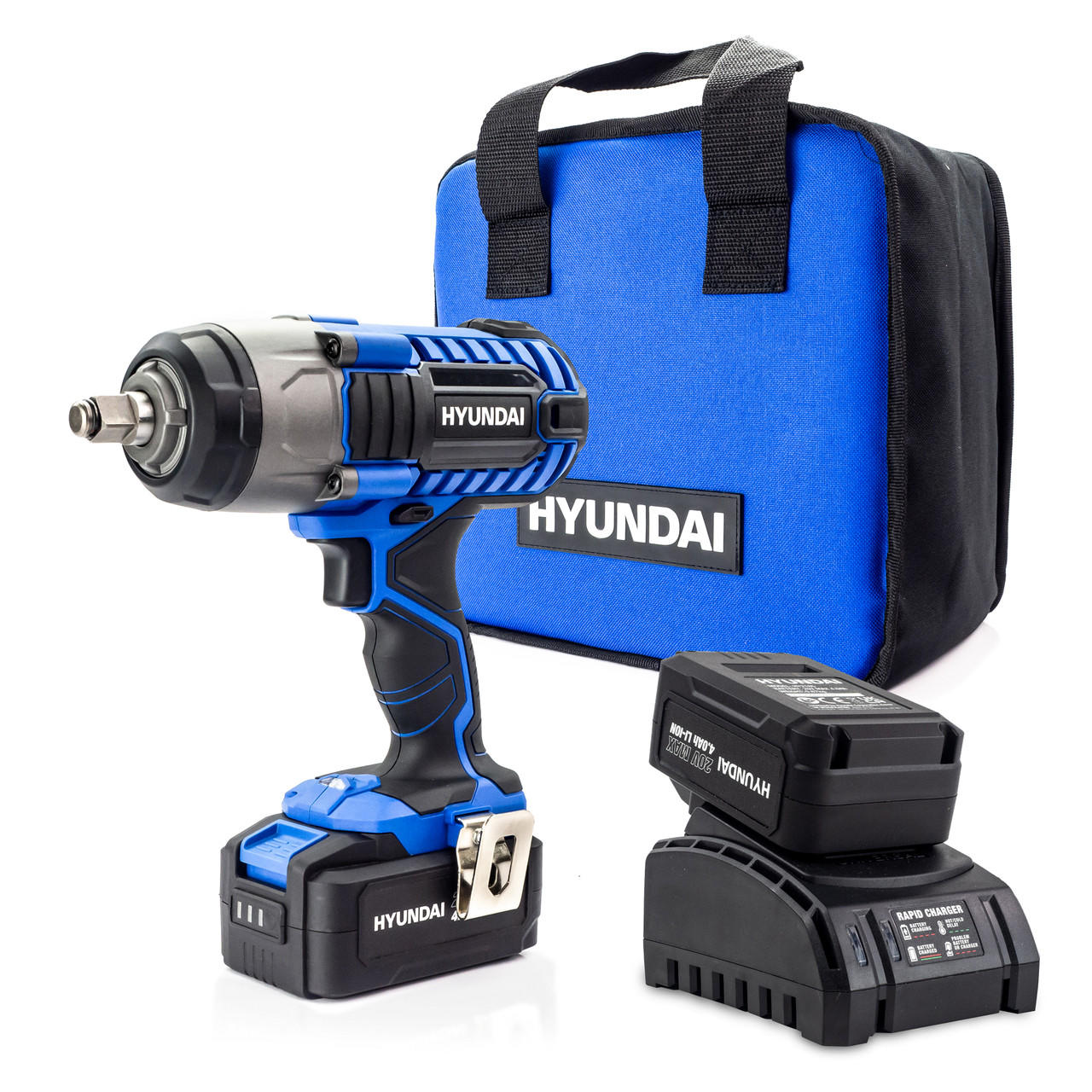 Hyundai 20V MAX 350Nm Li-Ion Cordless 4Ah Impact Wrench HY2178