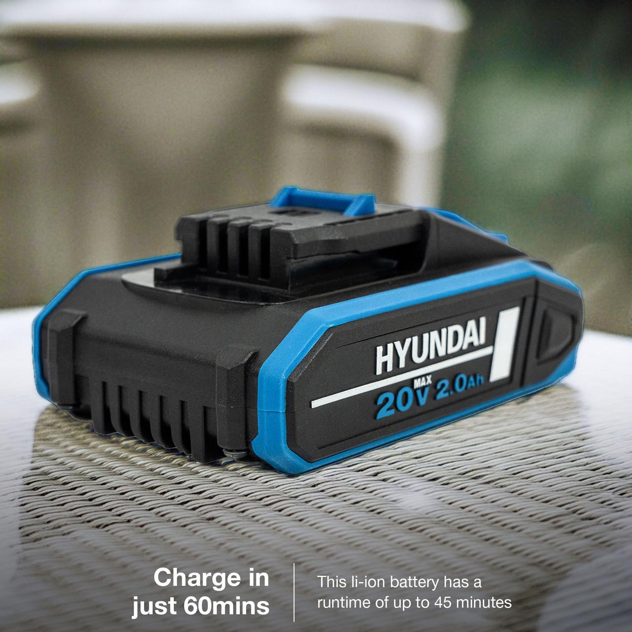 Hyundai 2Ah Li-Ion Replacement Battery for 2nd Generation 20v Range BI20-2