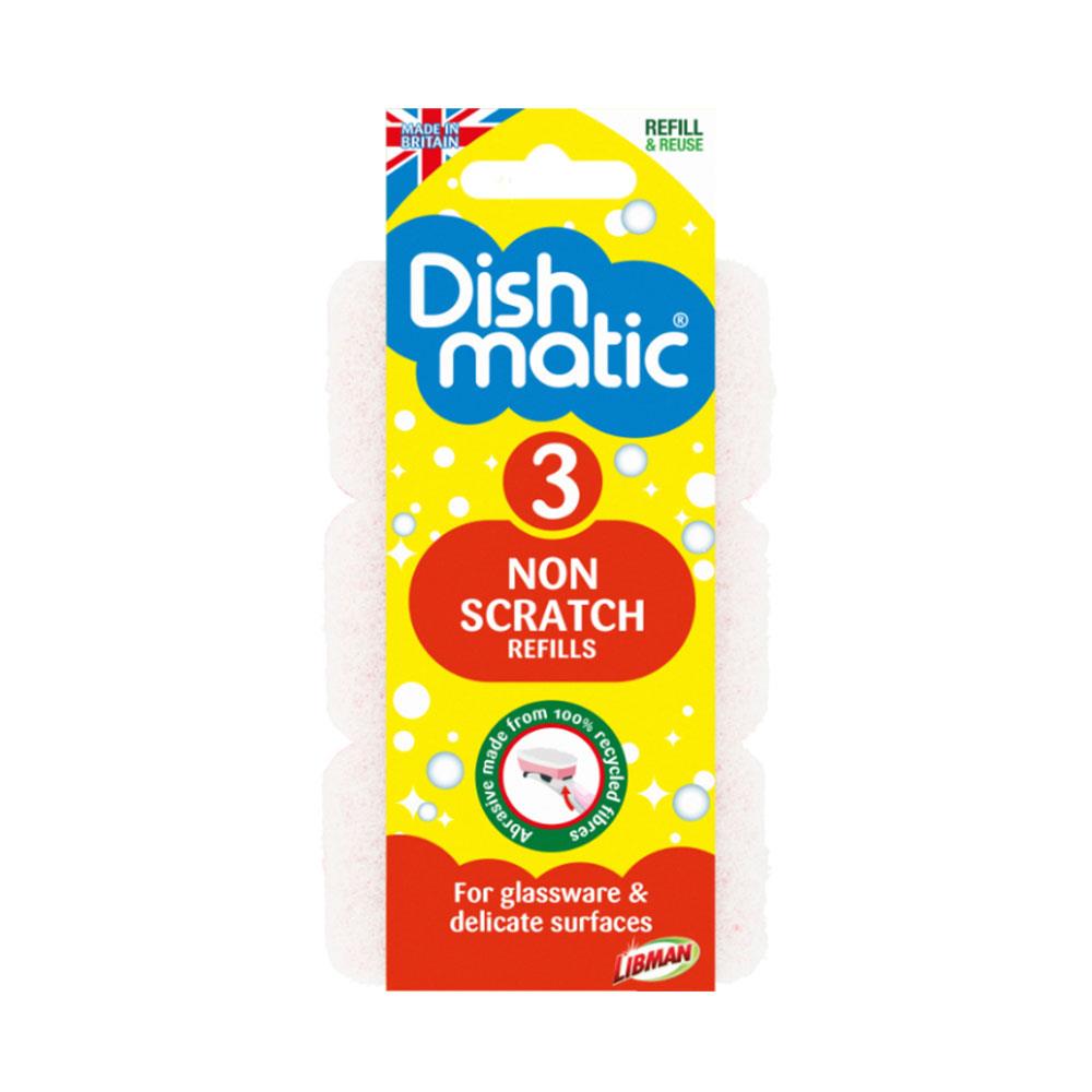 Dishmatic Non Scratch Refills 3-Pack
