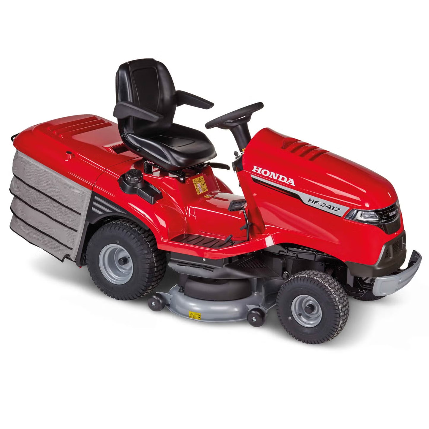 Honda HF 2417 HTE Premium Lawn Tractor with Versamow Mulching and Electric Tip