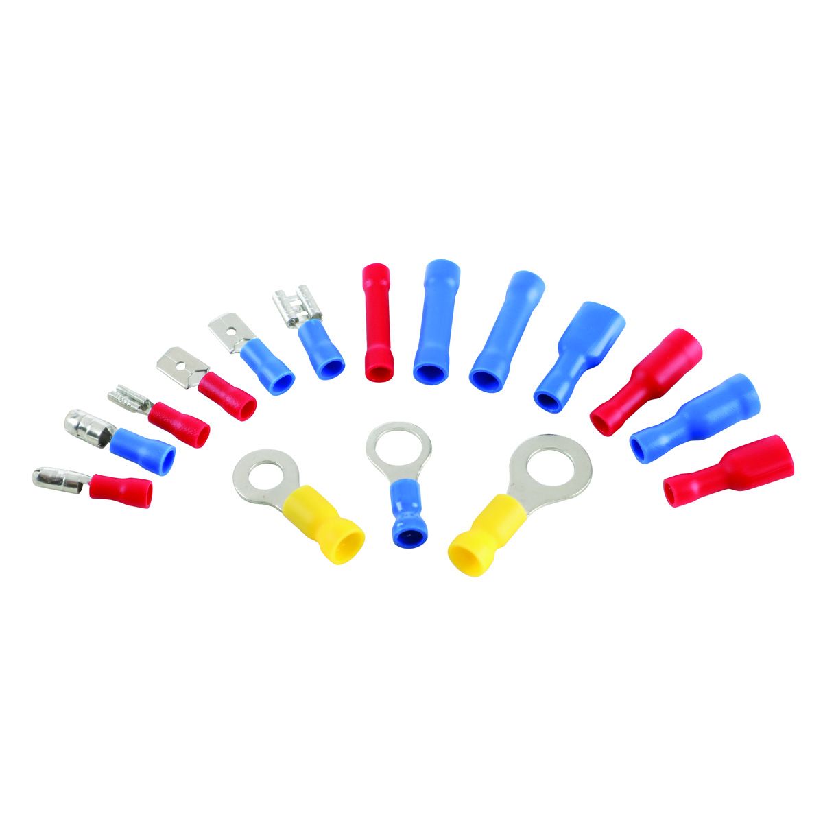 Jefferson Blue, Red & Yellow Crimp Terminal Assortment 200 Piece