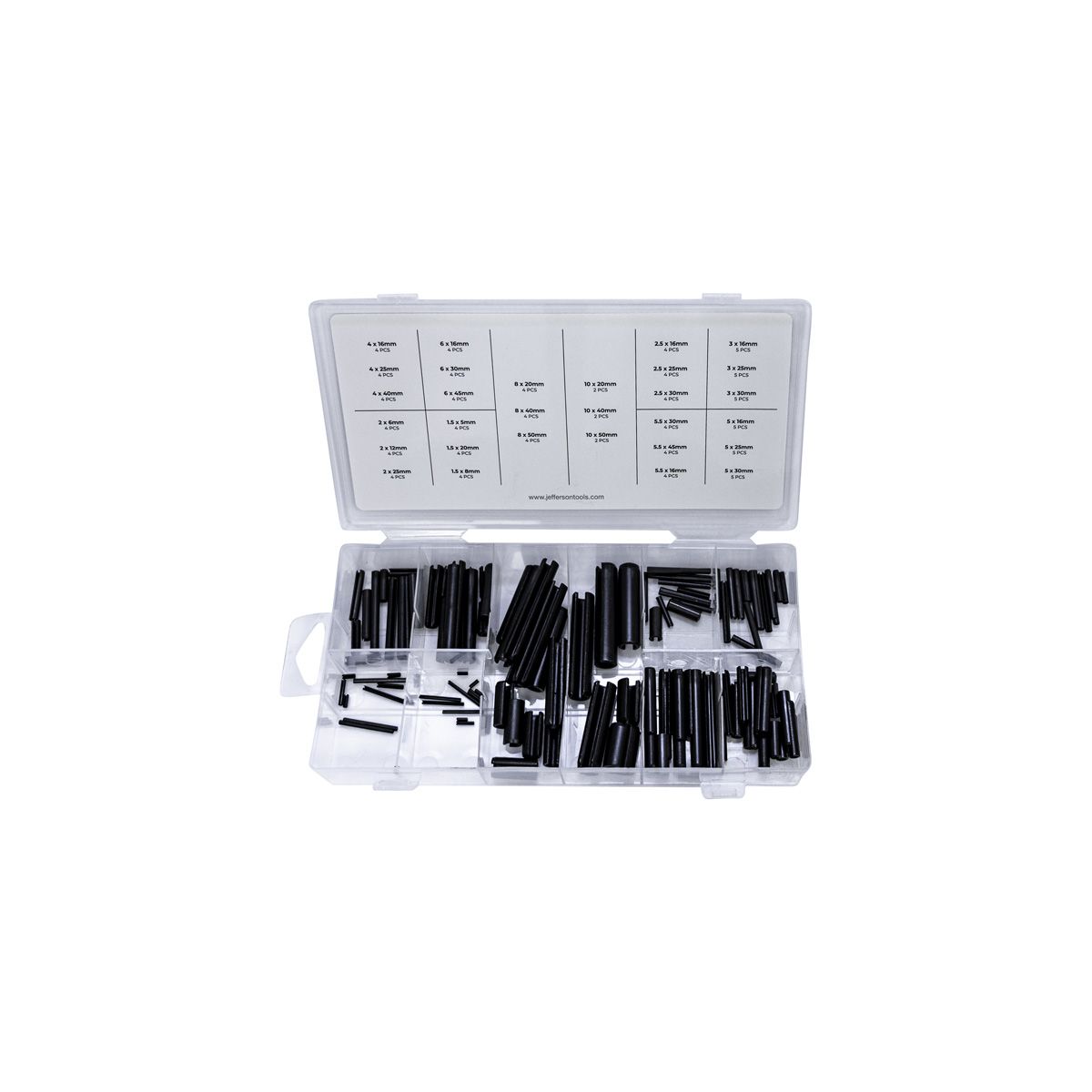 Jefferson Metric Roll Pin 120 Piece Set