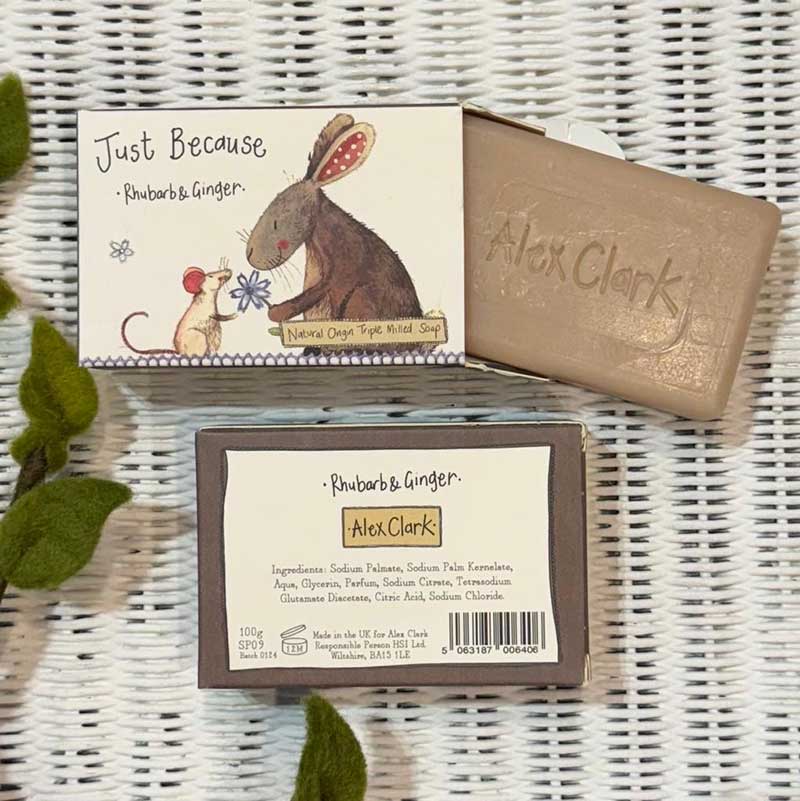 Alex Clark Just Because Rhubarb & Ginger Soap