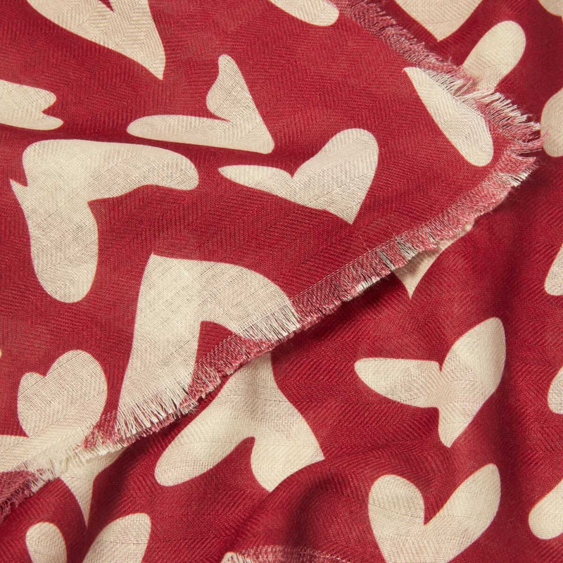 Katie Loxton Abstract Heart Printed Scarf