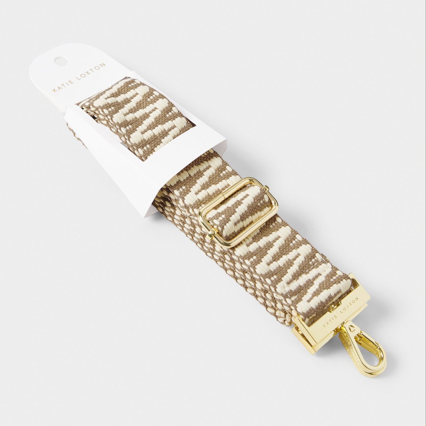 Katie Loxton Canvas Sand Zig Zag Strap