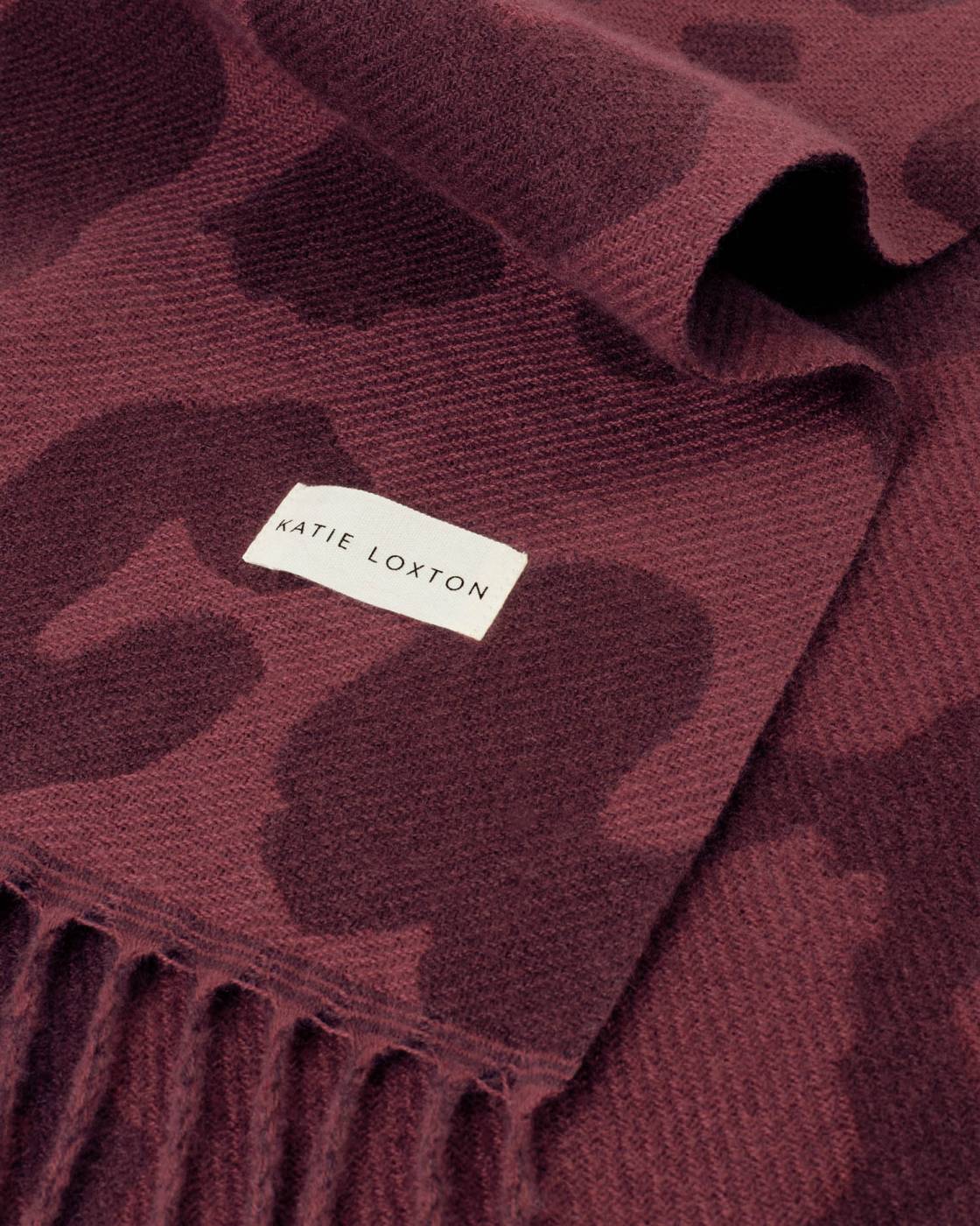 Katie Loxton Leopard Printed Blanket Scarf