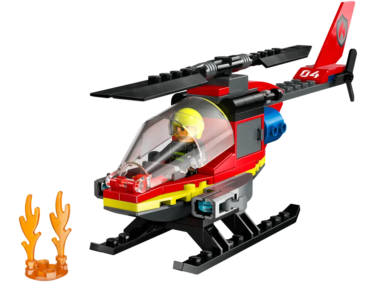 Lego City Fire Rescue Helicopter 60411