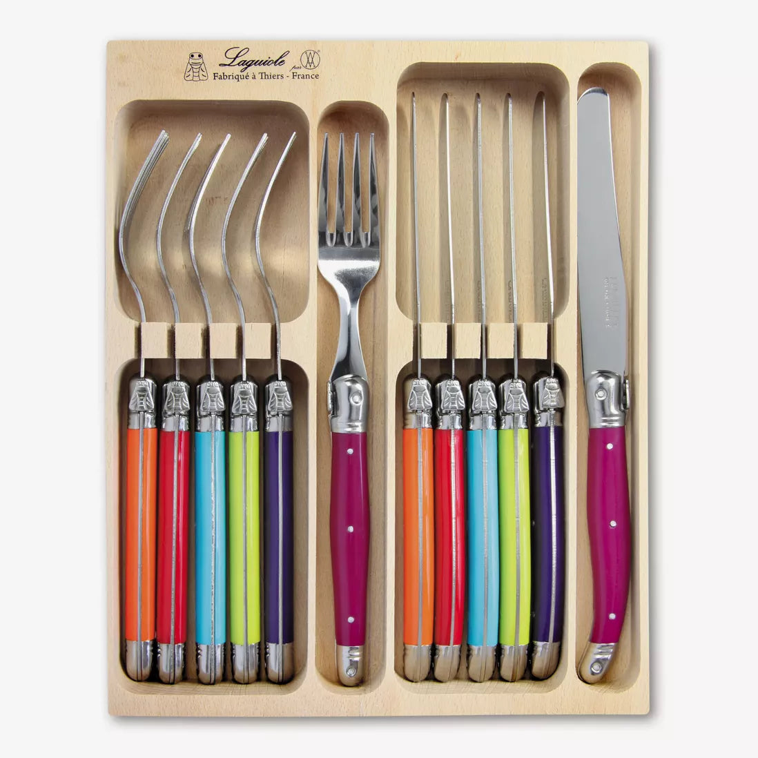 Laguiole 12 Piece Knife & Fork Set