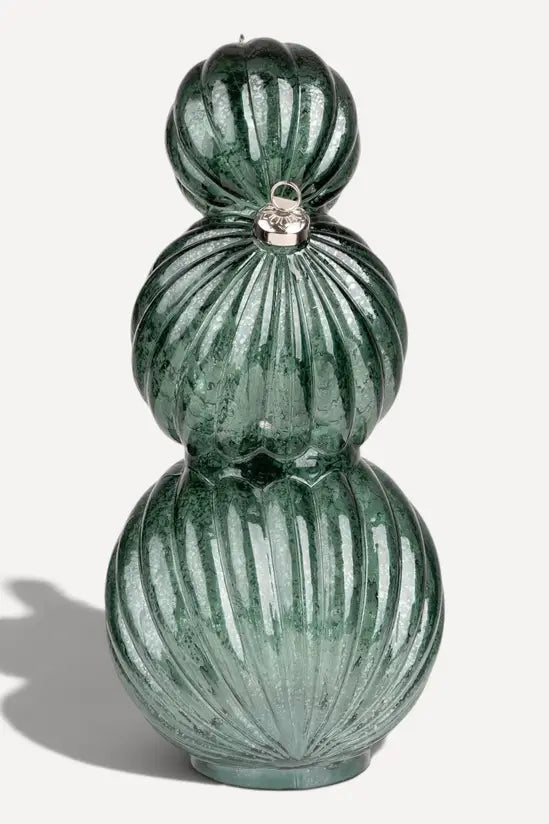 Candlelight 3 Stacking Glass Bauble LED Light Decoration