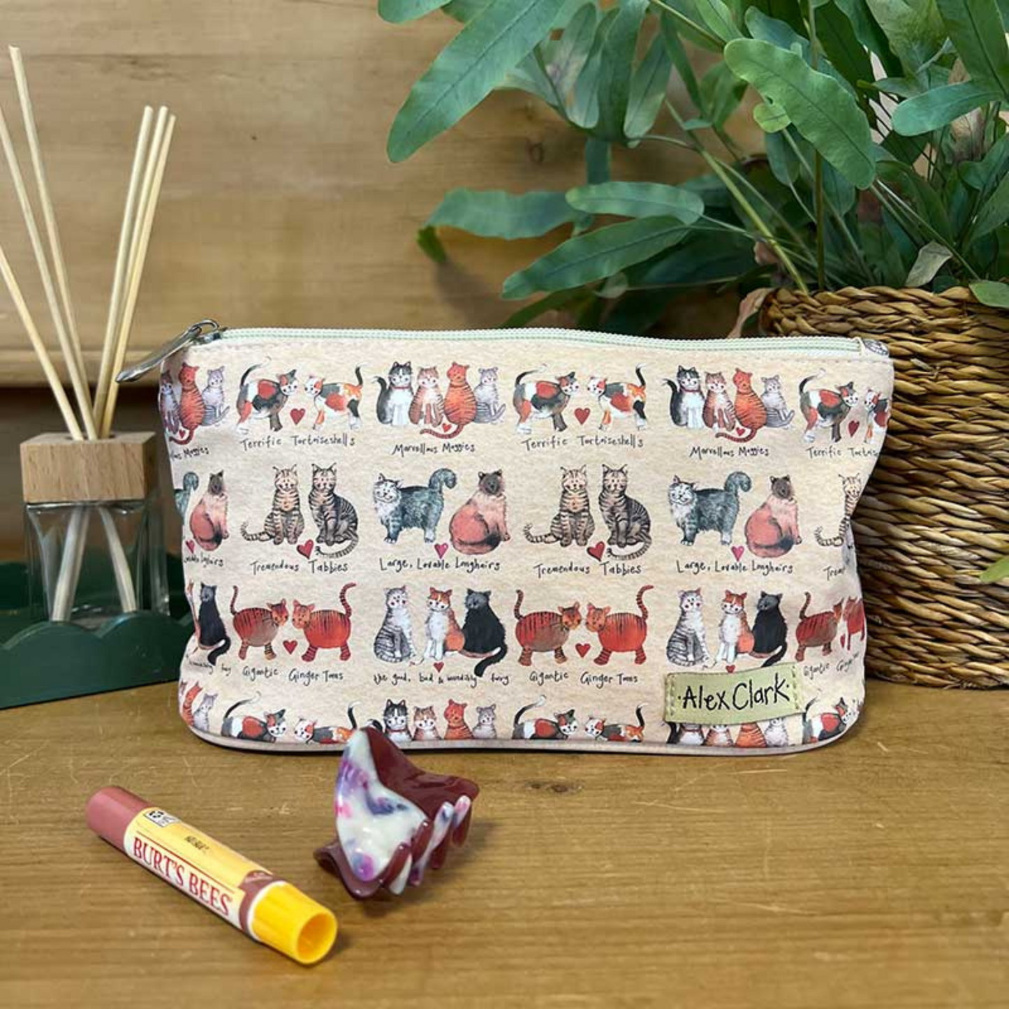 Alex Clark Marvellous Moggies Makeup Bag