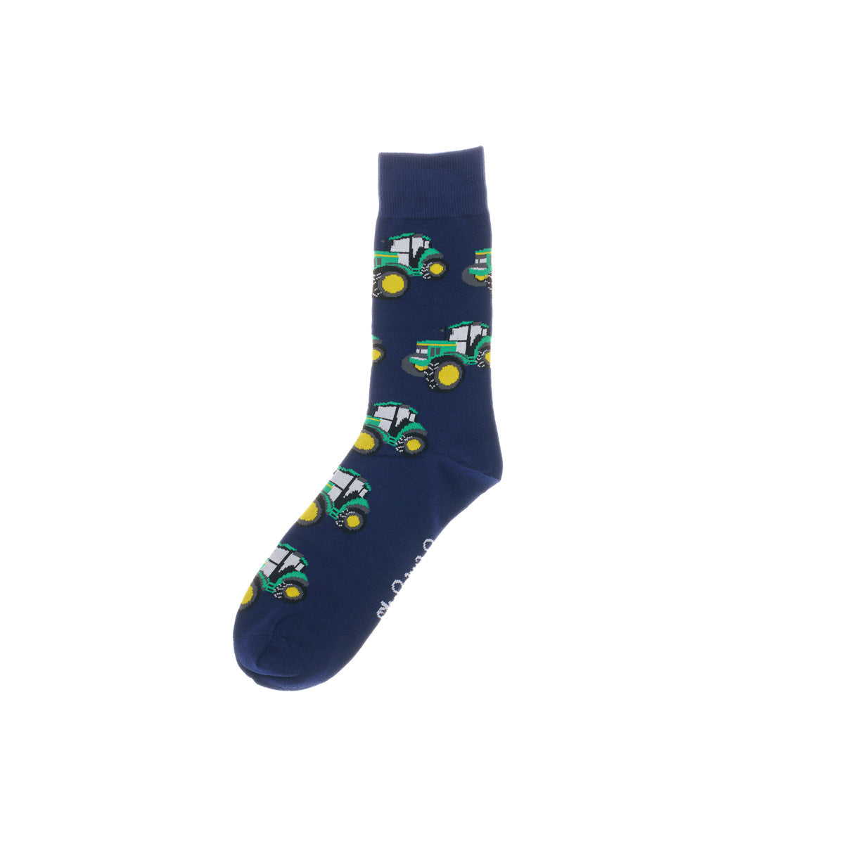 ShuttleSocks Mens Green Tractor Crew Socks