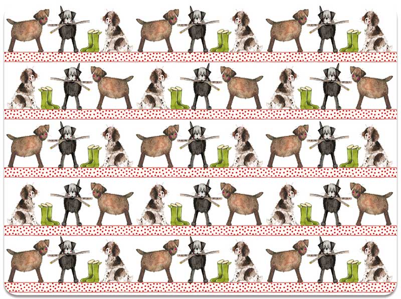 Alex Clark Country Dogs Placemat