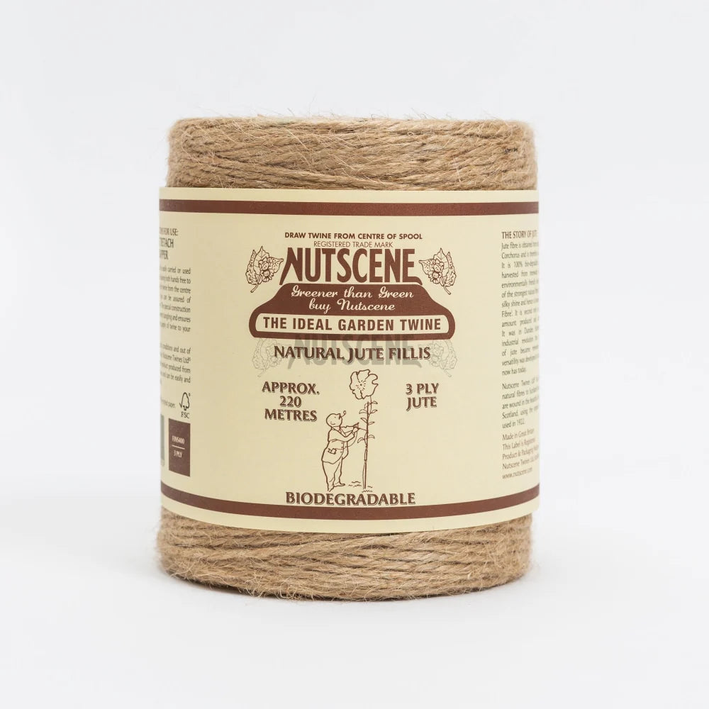 Nutscene Natural Jute Fillis Twine Spool 3 ply Economy 110m