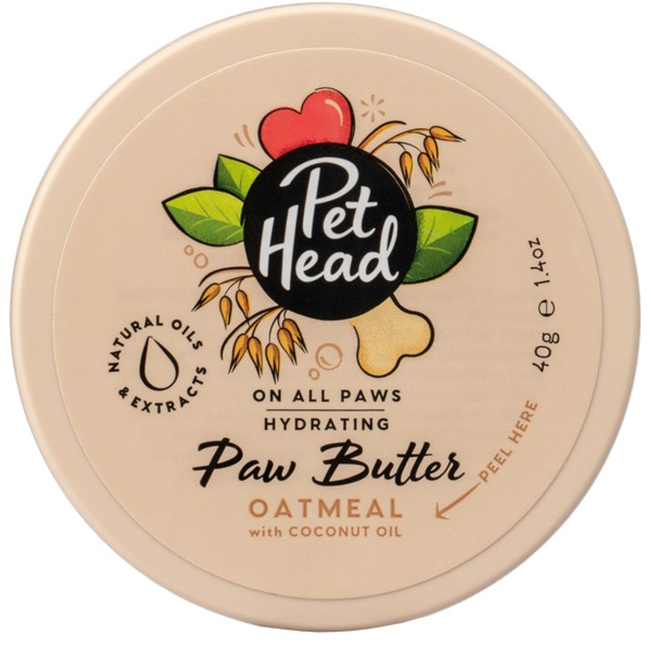 Dog Pet Head On All Paws Paw Butter Oatmeal 40g