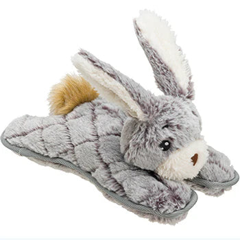 House of Paws Quilted Plush Rabbit Dog Toy