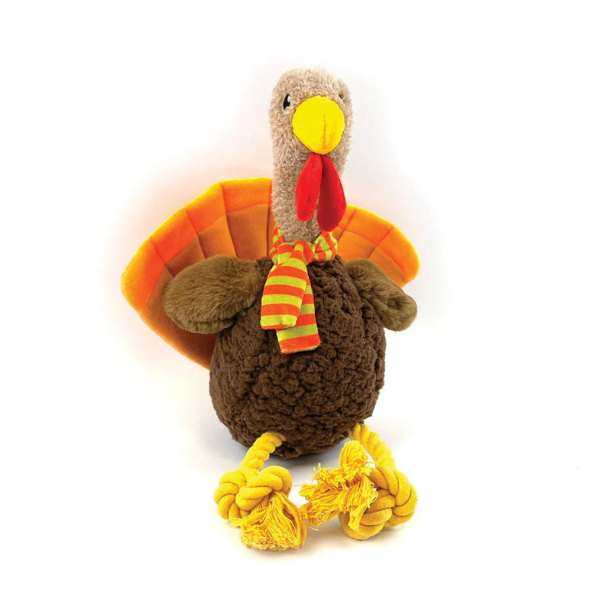 Happy Pet Tommy Turkey plush Christmas dog toy with squeaker