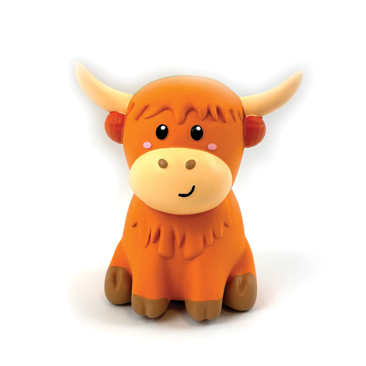 Happy Pet Latex Highland Cow squeaky Christmas dog toy