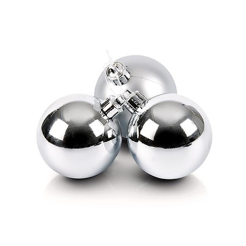 Premier 3pc 60mm Sliver Cluster Bauble