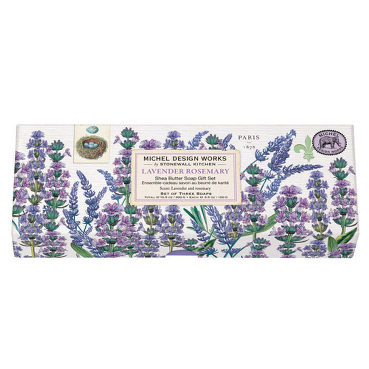 Michel Design Works Lavender Rosemary Set of 3 Soap Bars