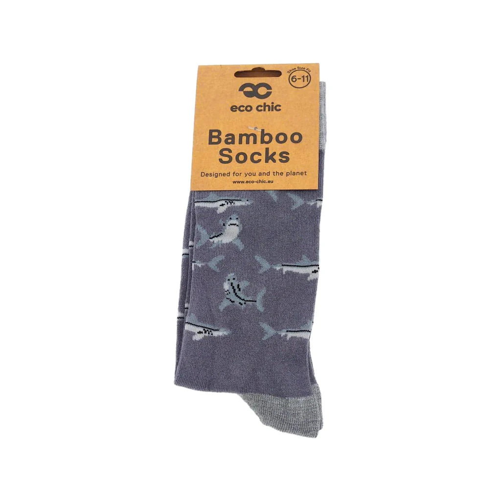 Eco Chic Eco-Friendly Shark Bamboo Socks