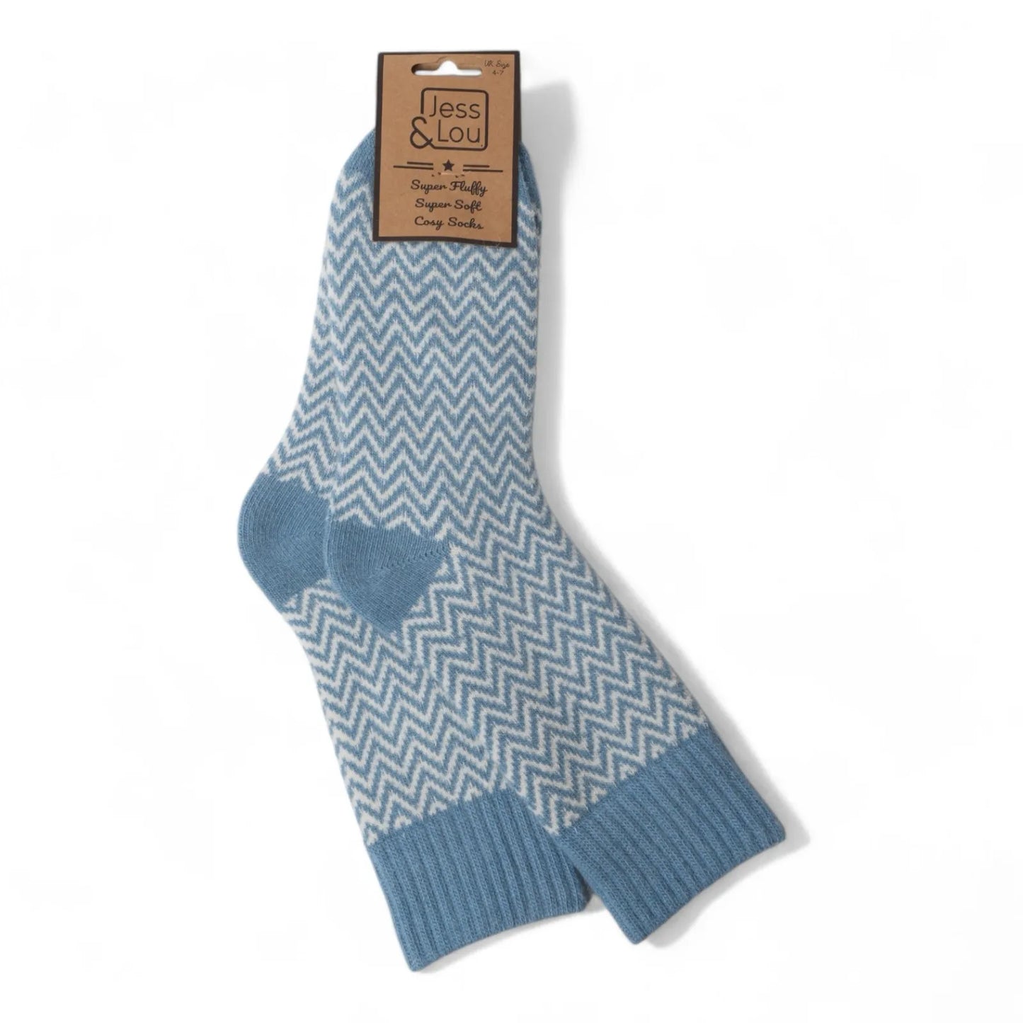 Jess & Lou Herringbone Ribbed Socks