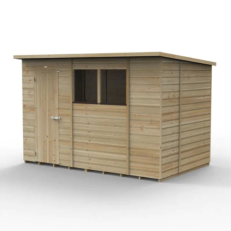 Forest Garden Beckwood 10x6 Pent Shed with 2 Windows