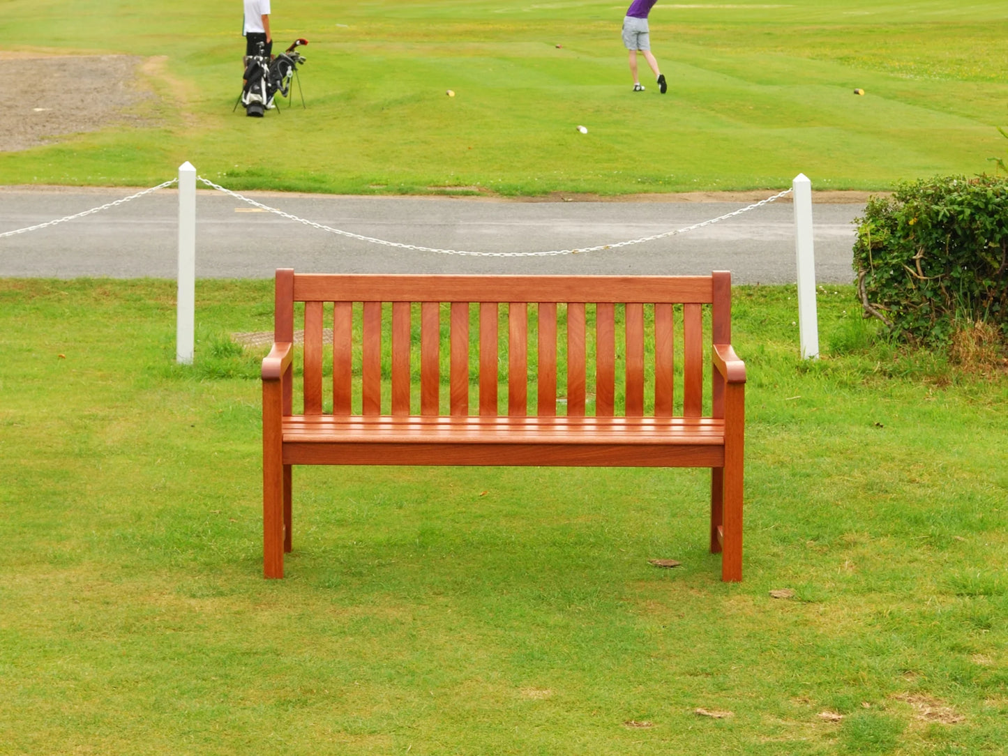 Alexander Rose St George Oiled Mahogany Bench 4ft