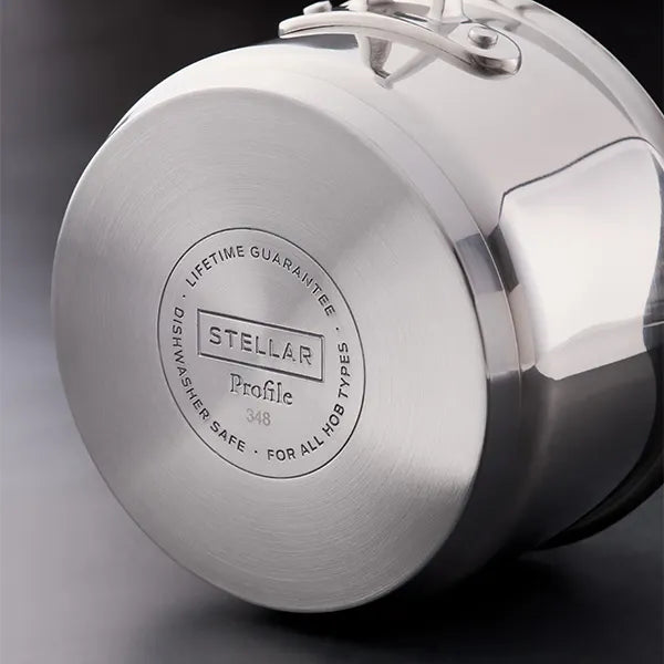 Stellar Profile 5 Piece Draining Saucepan Set