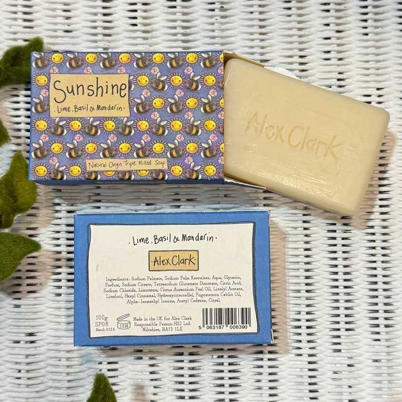 Alex Clark Sunshine Lime, Basil & Mandarin Soap