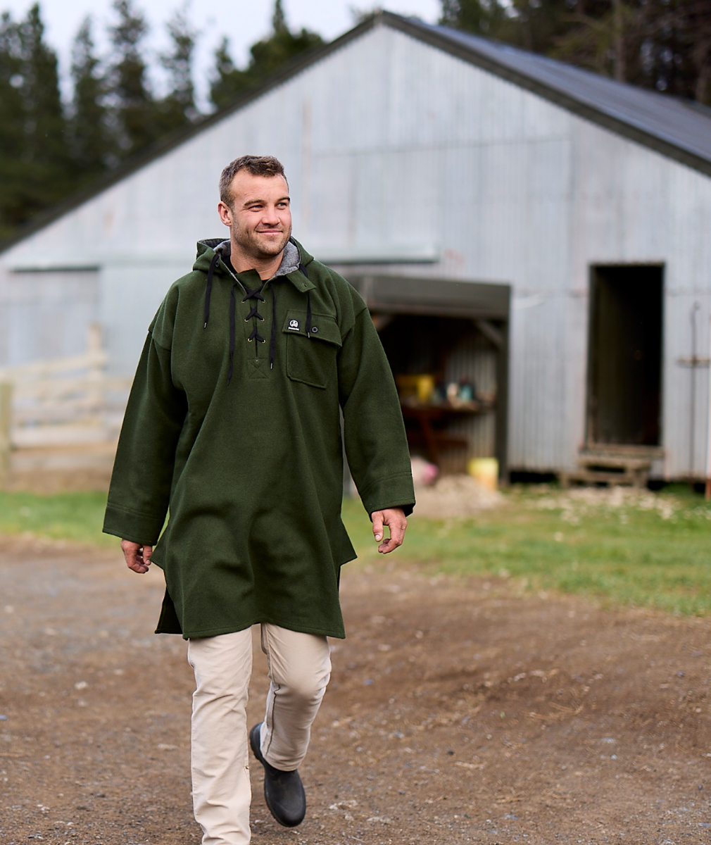 Swanndri Men's Original Wool Bushshirt with Lace-up front