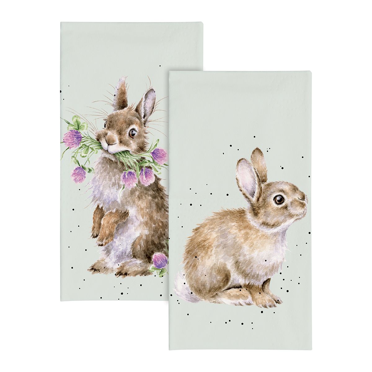 Wrendale Rabbit Pocket Tissues Head Clover Heels