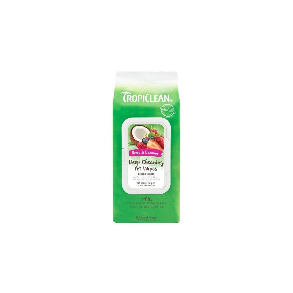 TropiClean Deep Cleaning Pet Wipes
