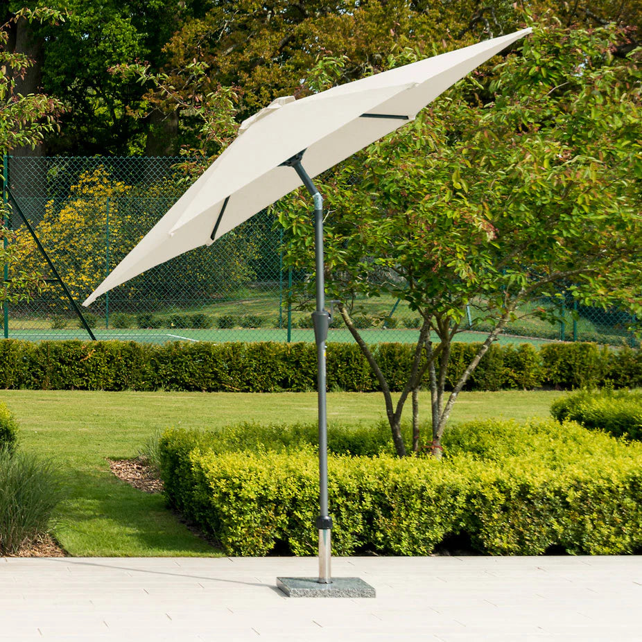 Alexander Rose Aluminium Tilt & Crank Parasol 2.7m - Without Base