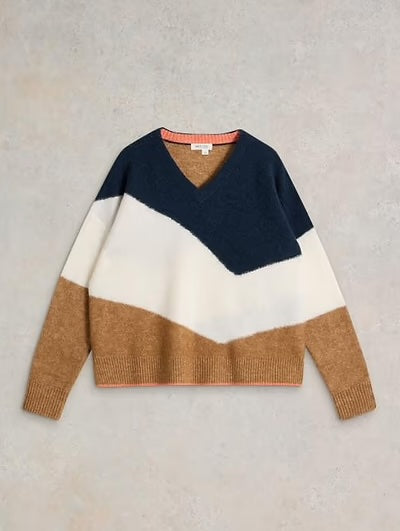 White Stuff Cerie Chevron Jumper