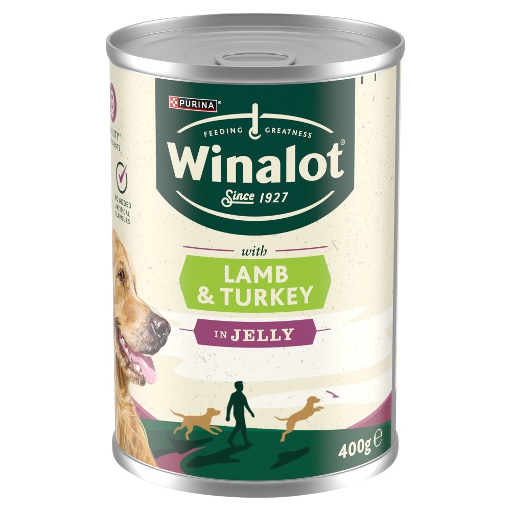 Winalot Cans Lamb and Turkey in Jelly 12 x 400g