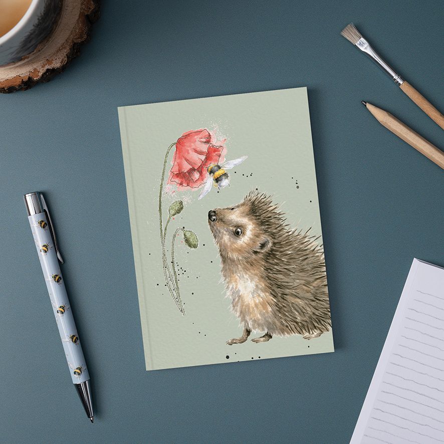 Wrendale 'Busy as a Bee' Hedgehog A6 Notebook