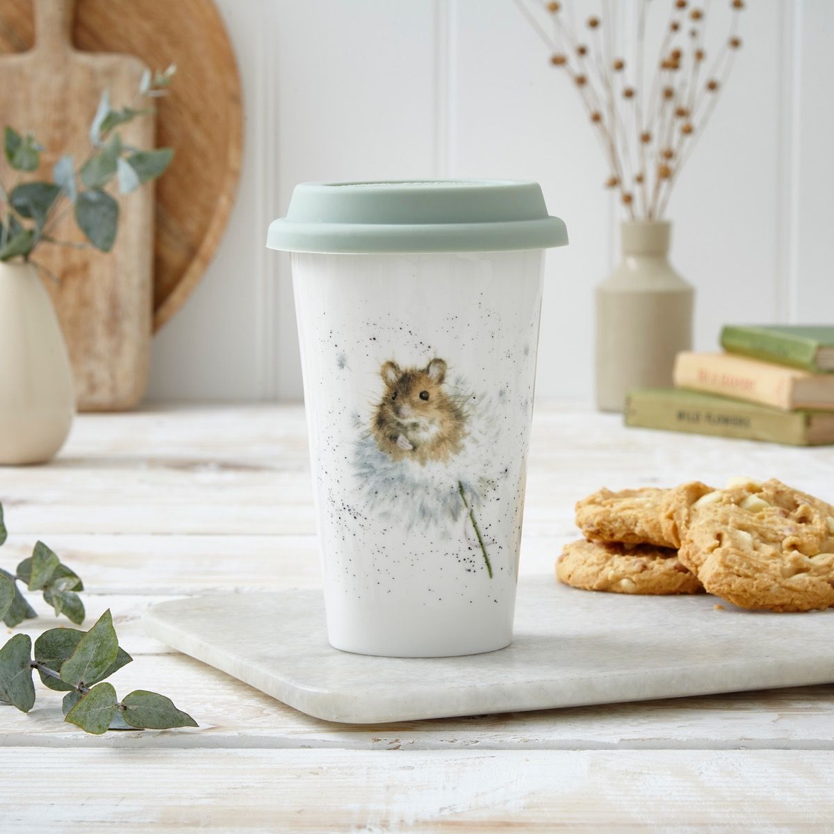 Wrendale 'Country Mice' Mouse Travel Mug