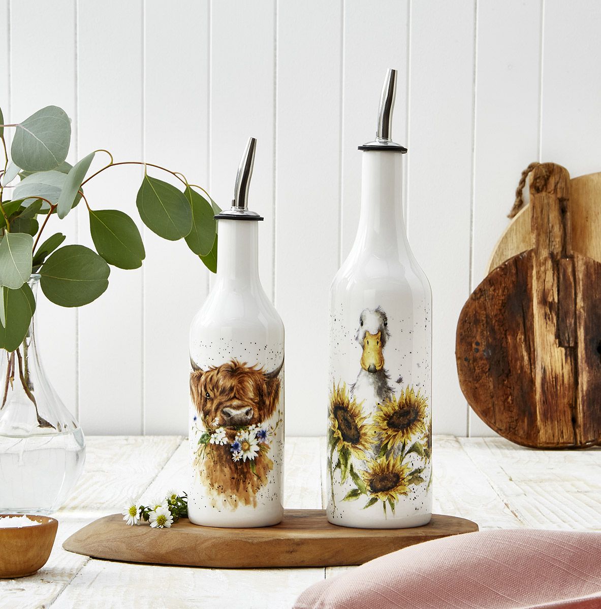 Wrendale Cow and Duck Oil and Vinegar Set