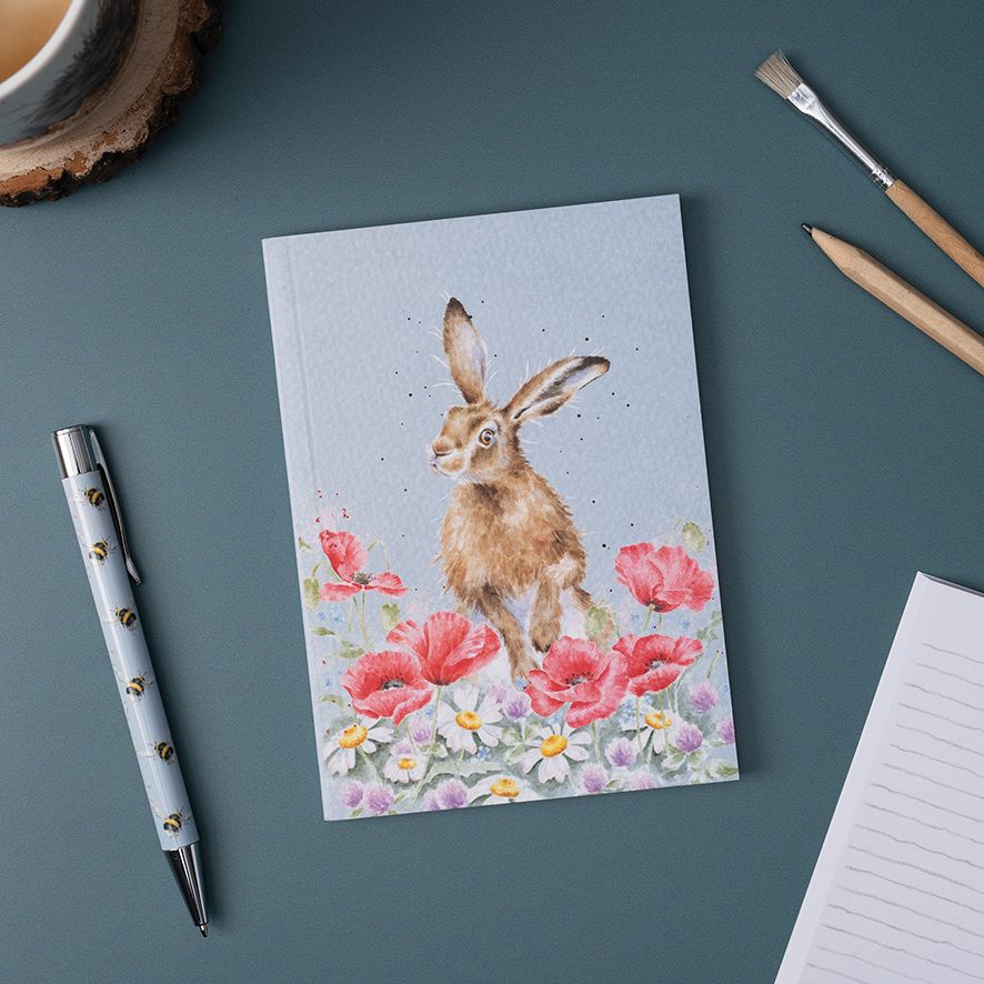 Wrendale 'Field of Flowers' Hare A6 Notebook