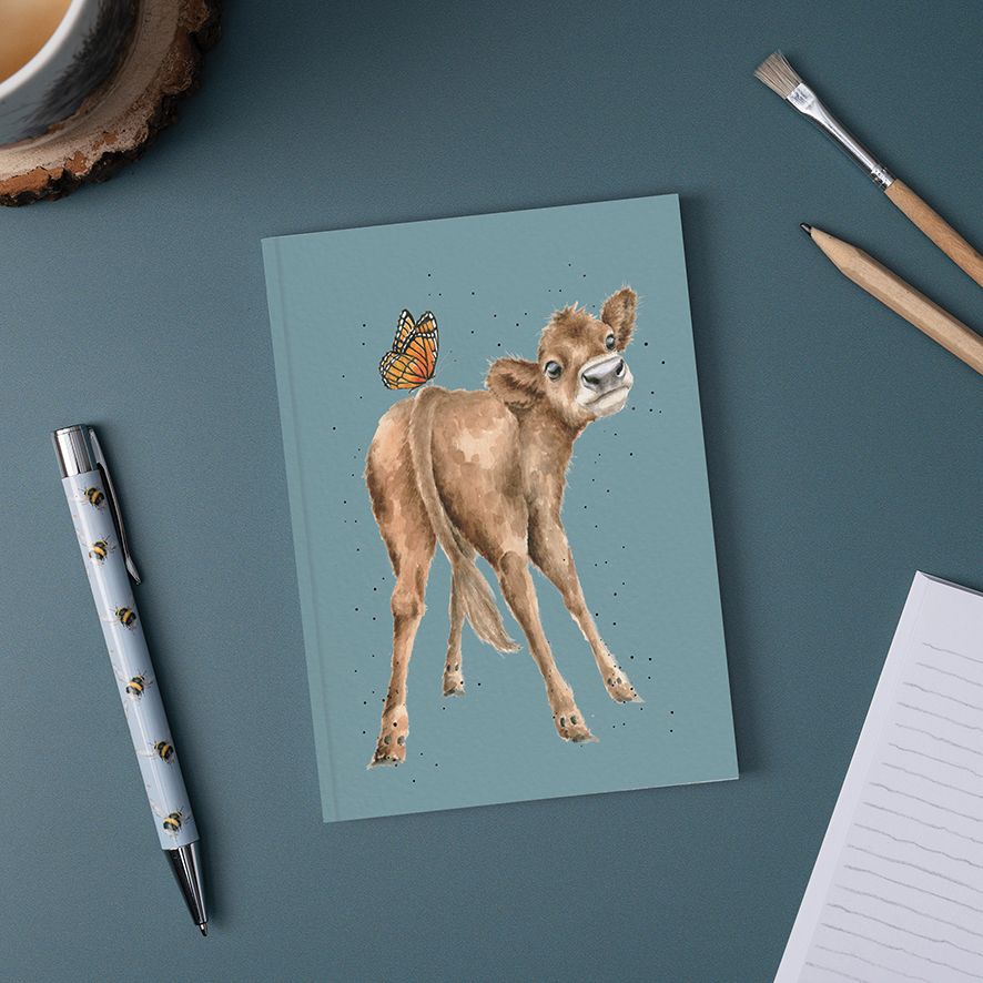 Wrendale 'Fluttery Fabulous' Cow A6 Notebook
