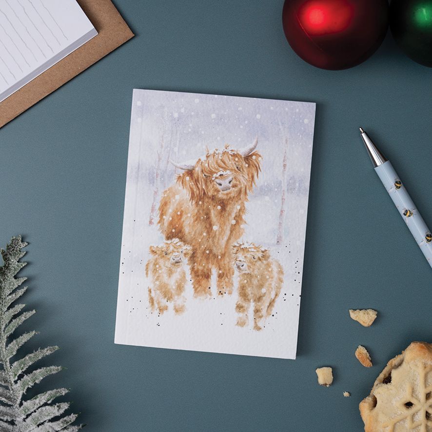 Wrendale 'A Highland Christmas' A6 Highland Cow Notebook
