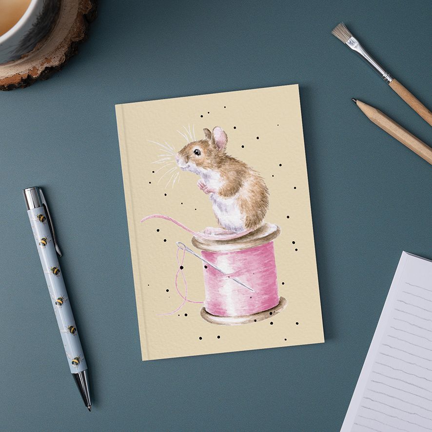 Wrendale 'Sew it Begins' Mouse A6 Notebook